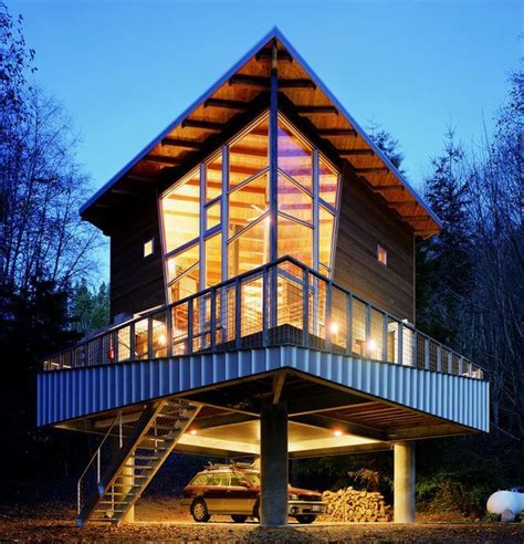 house designs on stilts with metal roof and deck|building on stilts.